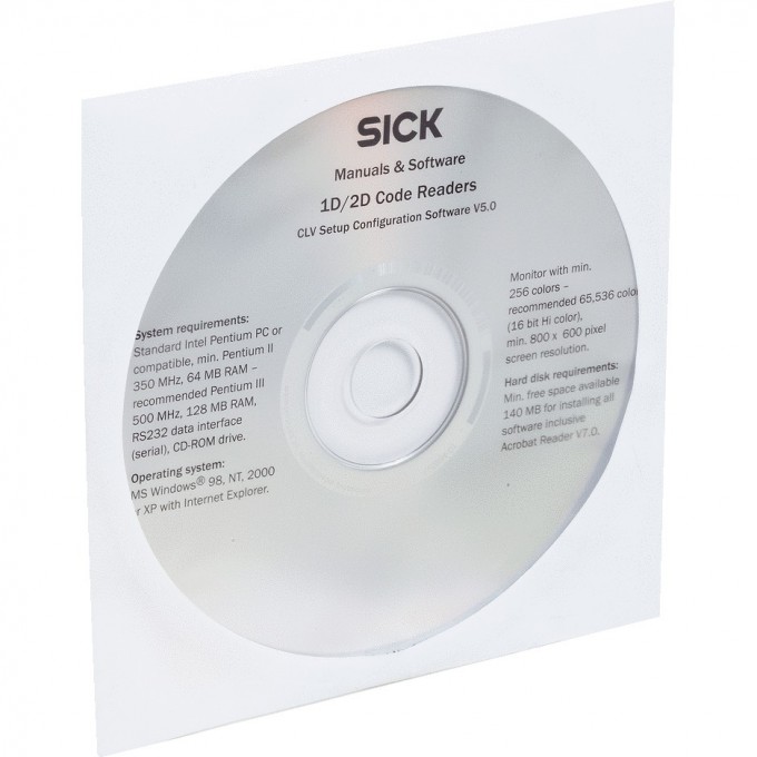 CD-ROM с руководствами и ПО SICK 2029112 440092