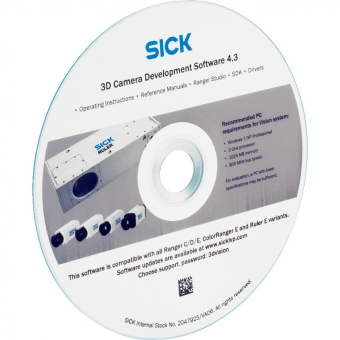 CD-ROM с ПО для 3D-камер SICK 2047925 440114